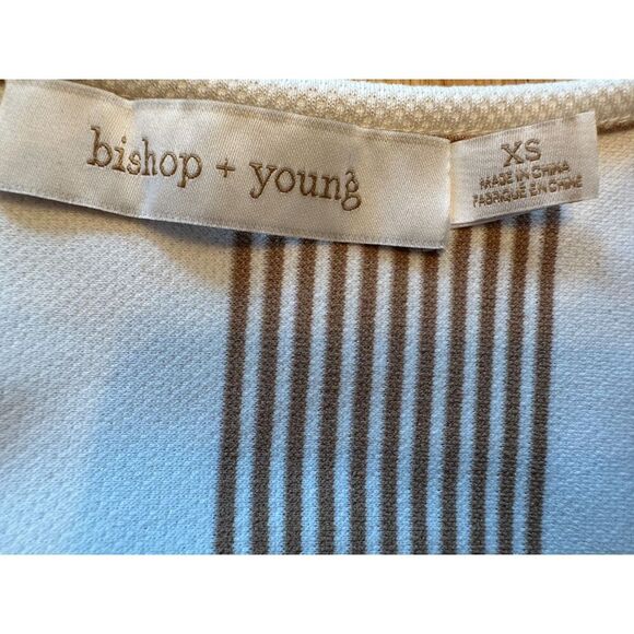 Anthropologie Bishop + Young Bishop + Young Twist-Front Top Sand Color Size XS - Picture 6 of 6